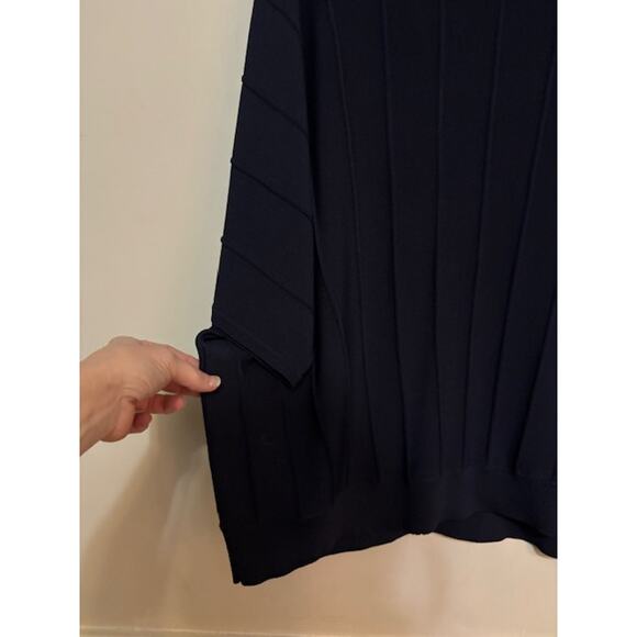 NWT Chicos Womens Size 4 XXL Pullover Sweater Dolman Sleeve Navy Blue NWT - Picture 3 of 7